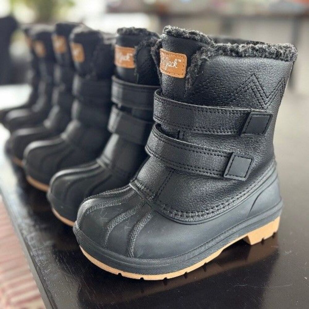 Cat & Jack Toddler Denver Winter Boots Black Round Toe Size 5 - Picture 2 of 16